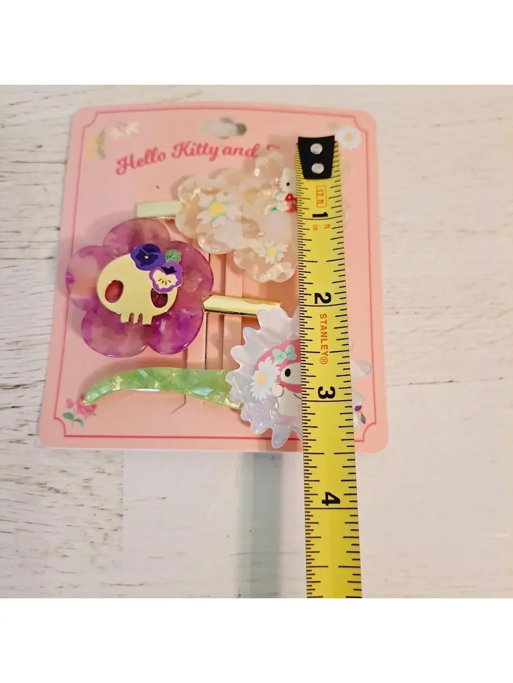 Sanrio Hello Kitty & Friends Floral Hair Clip Set Kuromi Kawaii Twee Cottagecore